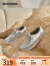 斯凯奇（Skechers）女鞋一脚蹬加绒休闲鞋保暖健步鞋114304 乳白色/OFWT 37 