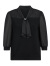 娜尔思（NAERSI）商场同款V领上衣简约修身毛衫七分袖毛针织衫2024春夏新款 黑色 XL