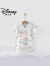 迪士尼（Disney）品牌新生婴儿儿连体衣纯棉女宝宝衣服短袖男哈衣爬服夏季睡衣夏装 丛林物语 66cm
