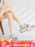 奥古狮登（Agsdon）老爹鞋女夏季厚底增高运动鞋女学生时尚女鞋 233196 米色 40