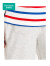 全棉时代（PurCotton）男童夏装新款柔软弹力针织五分裤宽松运动中裤 花灰 110cm