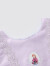 迪士尼（DISNEY）童装女童背心连衣裙网纱飞袖艾莎公主礼服裙子24夏DB421RE29紫150