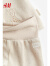 H&M童装女婴套装新款可爱2件式丝绒套装1195234 浅米色/Sophie la girafe 52/40