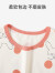 俞兆林（YUZHAOLIN）儿童睡衣女童短袖套装纯棉夏季薄款可外穿家居服 (圆圈小兔)红