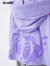 M.Latin/马拉丁童装儿童外套24夏装新款女童大小童趣味印花斗篷服 浅紫 130cm