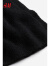 H&M女装连衣裙时尚休闲开衩灯笼袖针织长裙1200688 黑色 155/80 (XS)