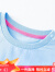 小猪班纳童装2023夏装新款儿童圆领上衣小童女童短袖T恤宝宝幼童 淡蓝 100cm