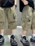 迪士尼（Disney）男童夏季裤子2024新款韩版儿童装夏装裤子小男孩工装运动七分裤潮 卡其 120cm