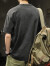 JEEP SPIRIT吉普美式复古怀旧超质感水洗重磅短袖T恤男士宽松半袖体恤男夏季 军绿色 M(115-130斤)