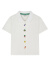 Teenie Weenie小熊女装2024夏装新款修身短款polo衫设计感刺绣T恤 白色 165/M