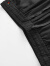 三福2024夏季男士包芯纱锁线休闲裤 净色宽松橡筋腰长裤482896 黑色 XL