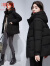 NAKEZG2023年秋冬季新款女小个子短款加厚纯色白鸭绒冬季连帽外套 黑色 M建议80-100斤