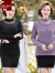 俞兆林（YUZHAOLIN）妈妈装2024年新款中老年女装中年装加绒打底衫 2143小衫黑色(加绒) XL(建议95斤-110斤)