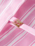 太平鸟【商场同款】女装2024年夏季新款系带披肩衬衫A1CAE2470 粉色 L
