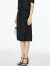 风笛（Bagpipe）风笛2024年夏季新款女新中式盘扣提花流苏黑色半身裙女高腰包臀裙 黑色 2XL