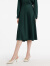 歌莉娅 新品  三醋酸半截裙（赠送眼罩和宽发圈）  1C3L2B220 91G墨绿 S