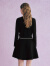 拉珂蒂（La Koradior）【商场同款】2024年春季无袖赫本风气质小黑裙 黑色 S