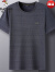 啄木鸟（TUCANO）品牌T恤男士短袖冰丝无痕2024新款夏季半袖上衣休闲潮流圆领衫 灰色 M