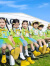 迪士尼六一儿童表演服装幼儿园毕业照舞蹈班服小学生运动会啦啦队演出服 绿色上衣+裙子+方斤 +袜子 160