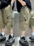 迪士尼（Disney）男童夏季裤子2024新款韩版儿童装夏装裤子小男孩工装运动七分裤潮 卡其 120cm