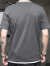 卡帝乐鳄鱼（CARTELO）短袖男2024夏季半袖短袖T恤男士打底衫休闲上衣服男 灰色 3XL 