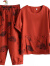 啄木鸟妈m妈装2024夏装新款套装中年女装短袖t恤裤子两件装阔太太套装 桔色 XL 110-135斤
