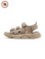 骆驼牌 男凉鞋软弹舒适机能魔术贴厚底时尚运动凉鞋 P14M547601 沙色 39