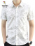 啄木鸟（TUCANO）夏季薄款短袖时尚国潮印花衬衫男士潮流衬衣修身帅气棉半袖衫 862红色 M