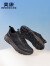 奥康（Aokang）官方男鞋 2024春季新款舒适运动潮酷运动鞋透气轻盈飞织鞋 黑色 42