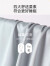 南极人（Nanjiren）睡衣男生冰丝夏季短袖开衫男士睡衣仿真丝新品家居服两件套 NSYMK-690-香槟D字母 男-XL(170-176cm，130-150斤)