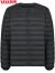 鸭鸭（YAYA）羽绒服男2024秋冬季新款短款轻薄百搭保暖男士上衣外套 黑色 XL