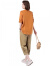 皮尔卡丹休闲套装女士2024夏季新款宽松女装减龄时尚小众两件套女士套装 桔色+卡其色 L 105-115斤