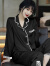 猫人 MIIOW睡衣女春夏季长袖套装两件套韩版薄款冰丝短袖家居服甜美大码 2104套装-焦糖色 M(85-105斤)