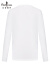 Biemlfdlkk【进口速干面料】比音勒芬男装春季排汗长袖T恤衫 08白色 120/3XL