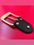 酷奇袋鼠铜扣扣头3.7-3.9复古针扣皮带3.8cm男士牛皮腰带4.0配件日字扣子 黑色 (内径4.0CM)