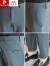 皮尔卡丹高端男裤冰丝透气休闲西裤九分感夏季薄款高弹力男士西装裤子针织 灰色 款二 28