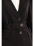 AMII秋新款极简西装休闲裤两件套套装配腰带外套直筒西裤 黑色-西装12240905 160/84A/M