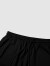 海澜之家（HLA）休闲短裤男新款系带松紧腰运动风纯色图案裤子男夏季 黑色62 180/88A(XL)推荐72-78kg