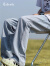 Cebrodz牛仔裤男款夏季薄款新款裤子男美式高街男生宽松微喇男裤休闲长裤 浅蓝色 S
