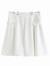 范思蓝恩22FS2372气质伞裙短款A字半身裙短裙女夏装高腰裙子 白色 M