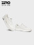 零度Zero男鞋新款小白鞋男士板鞋舒适耐磨休闲皮鞋 白色 40