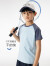 ONMYGAME男童凉感短袖T恤儿童运动速干衣夏季体能训练运动衣上衣 梦幻蓝 110cm