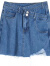 LANWEIFEILEI年新款牛仔短裤女夏季牛仔裙假两件薄款弹力裤子潮SN0271 蓝色 XL