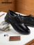 斯凯奇（Skechers）商务休闲皮鞋舒适百搭男英伦风德比鞋结婚新郎鞋66403 黑色/BLK 41