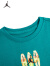 耐克（NIKE）JORDAN 耐克童装男童纯棉短袖T恤新款儿童休闲短T上衣 翡翠绿 110/52(4)