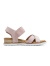 斯凯奇（Skechers）夏季女鞋经典魔术贴轻质舒适平底凉拖鞋外穿114139 粉红色/多彩色/PKMT 35