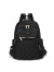 WURO双肩包女背包2024韩版牛津布帆布时尚百搭大容量旅行包包书包 黑色