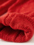尚都比拉春季洋气又有气质慵懒休闲宽松精美花型纹理圆领毛衣 红色 M 
