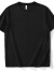 罗蒙（ROMON）高级感欧货格子花纹短袖衫男士轻奢气质轻薄纯色休闲圆领T恤上衣 黑色 XL ( 135-145斤 )