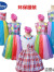 迪士尼（Disney）儿童环保时装秀幼儿园表演男女孩走秀衣服装亲子手工自制diy材料 红格塑料布花裙双肩六一儿童节礼物 cm六一儿童节礼物
